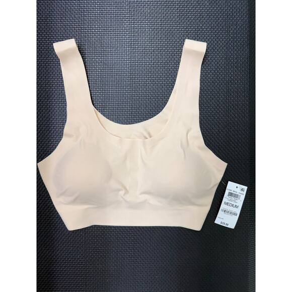 Alfani laser cut seamless beige cream ivory bralette Medium NWT - Picture 2 of 6
